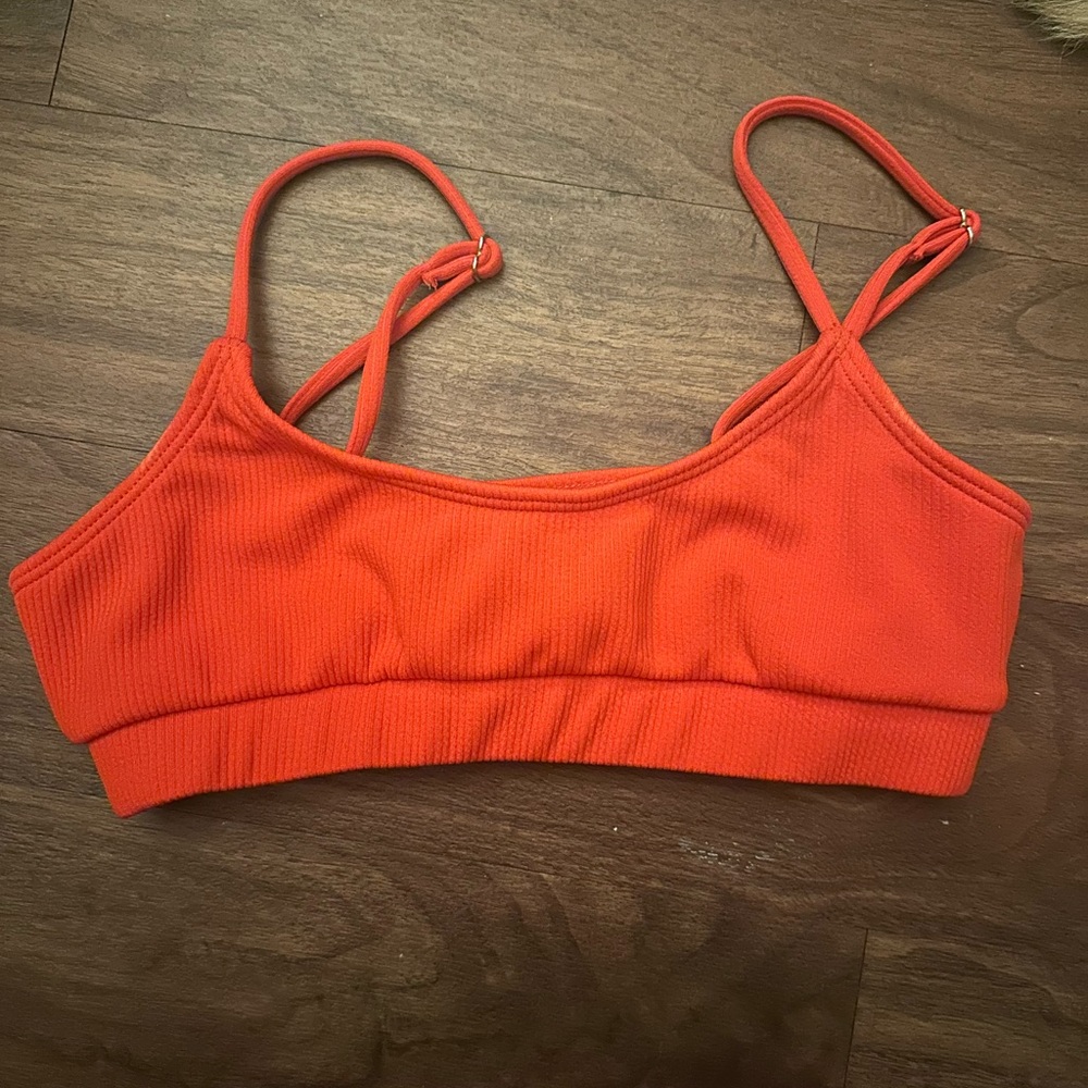 Women's red orange bikini